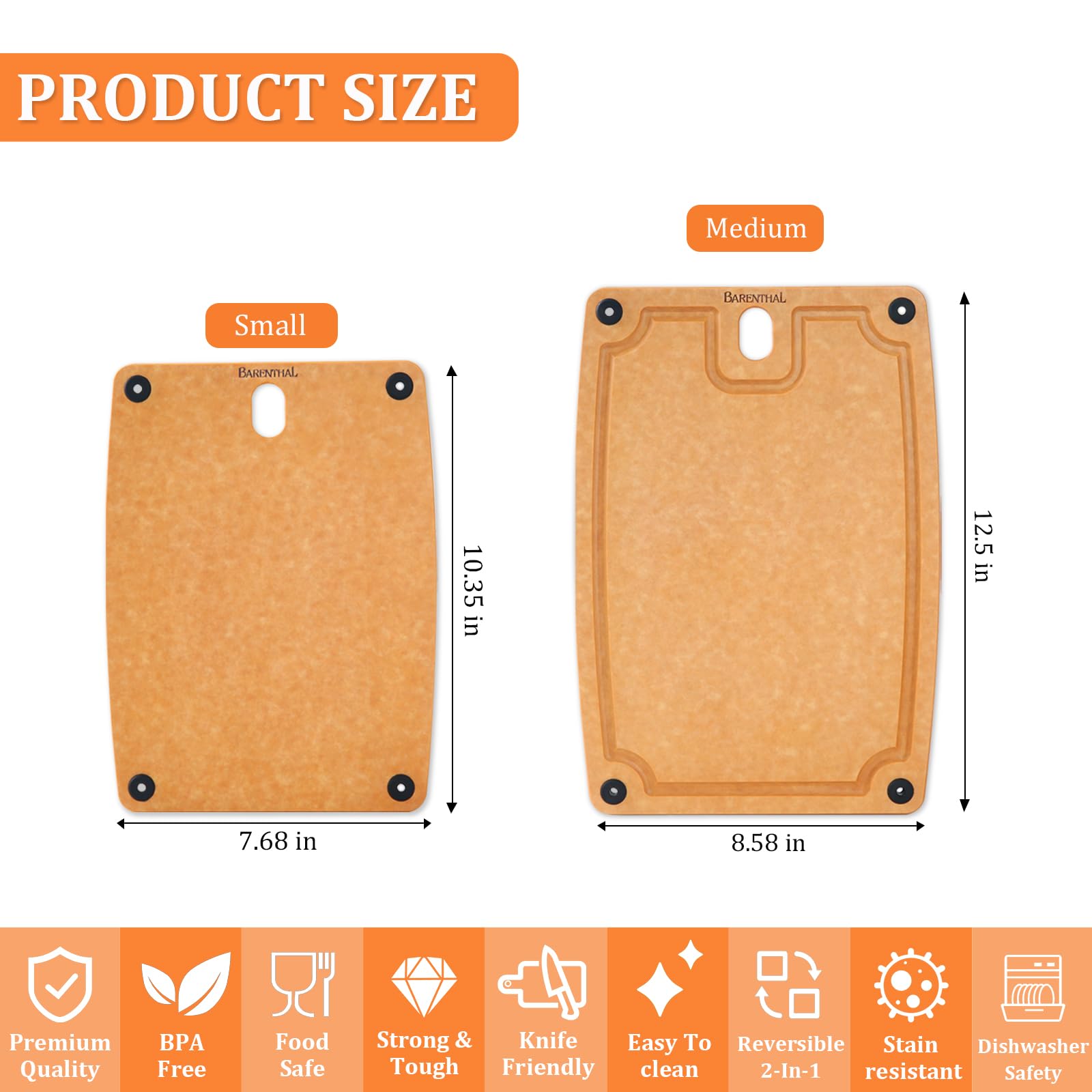 Barenthal cutting board made from eco-friendly, durable material