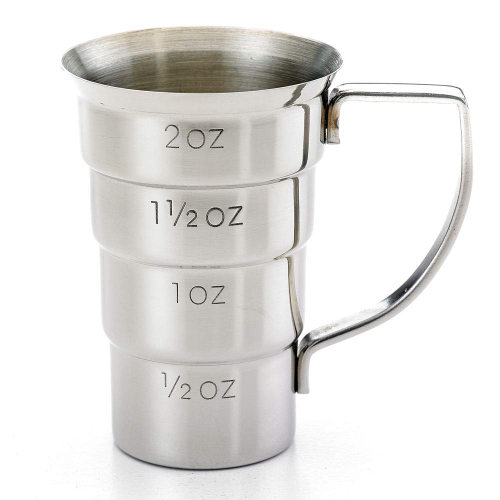 Barfly M37108 jigger capacity markings offer easy reading from either side.