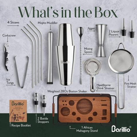 Barillio double jigger for accurate pours in cocktails