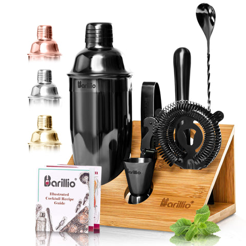 Barillio Black Bartender Kit shaker for professional cocktails at home