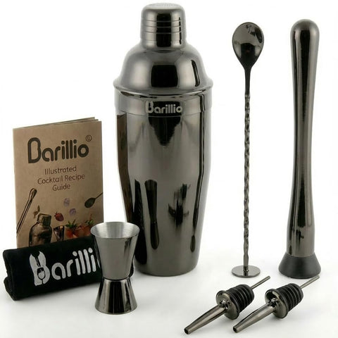 Barillio black mixology shaker 24oz for professional‑grade home cocktails.