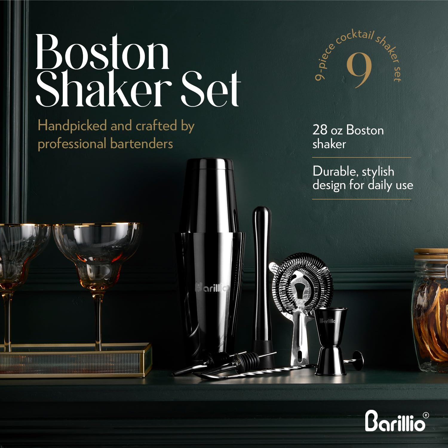 Barillio black velvet travel bag keeps tools organized on the go.