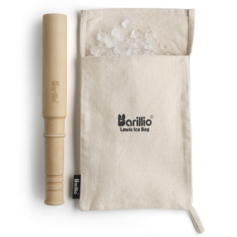 Barillio ergonomic muddler handle reduces wrist strain during muddling.