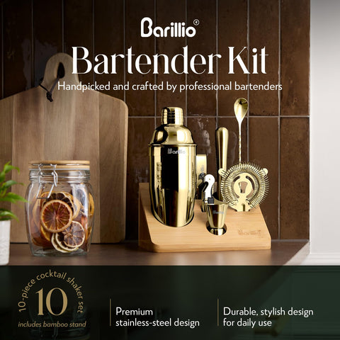 Barillio stainless utensils resist rust for everyday home bartending