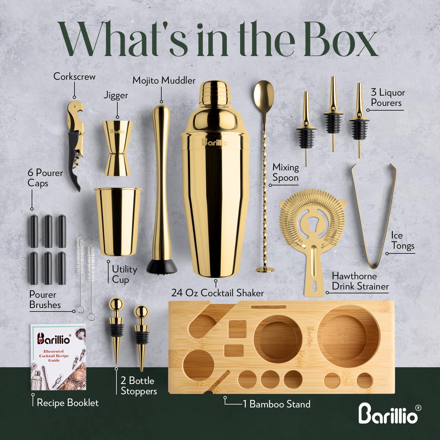 Barillio Gold gift box, perfect for weddings or housewarmings