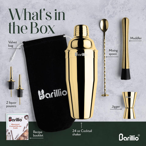 Barillio Gold Mixology muddler – ideal for fresh muddling of mint and fruit.