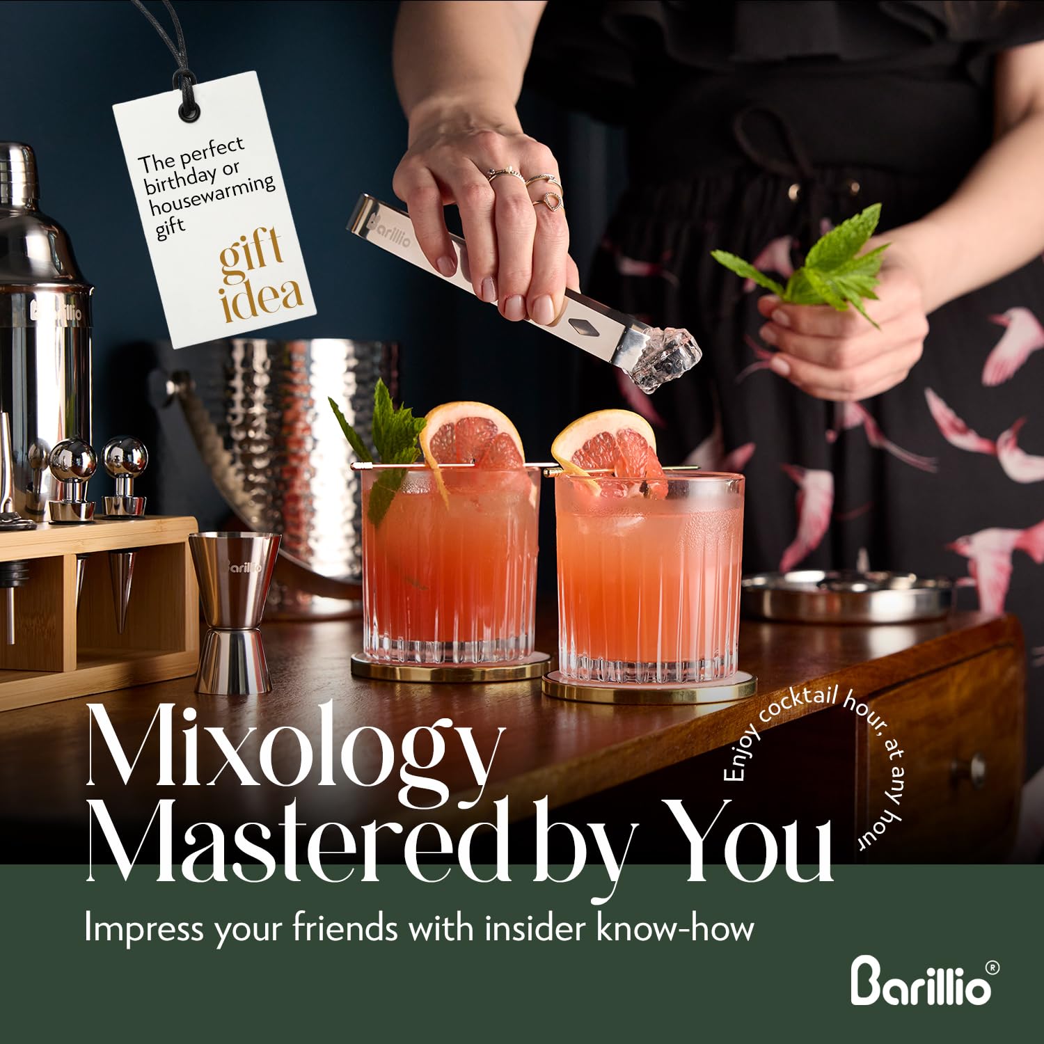 Happy Hour eBook included to spark at-home mixology nights