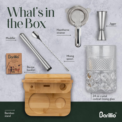 Barillio Hawthorne strainer for smooth, controlled pours