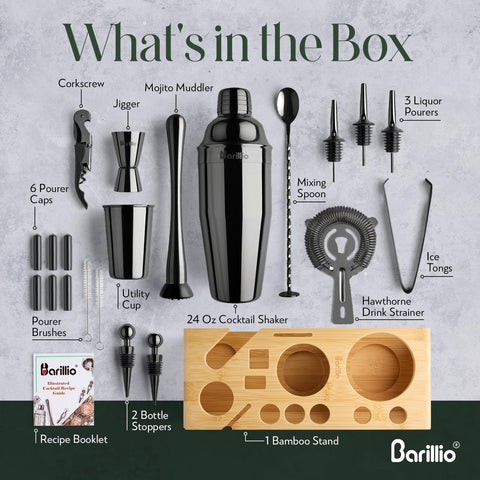 Barillio recipe booklet and Happy Hour ebook inspire home mixology.