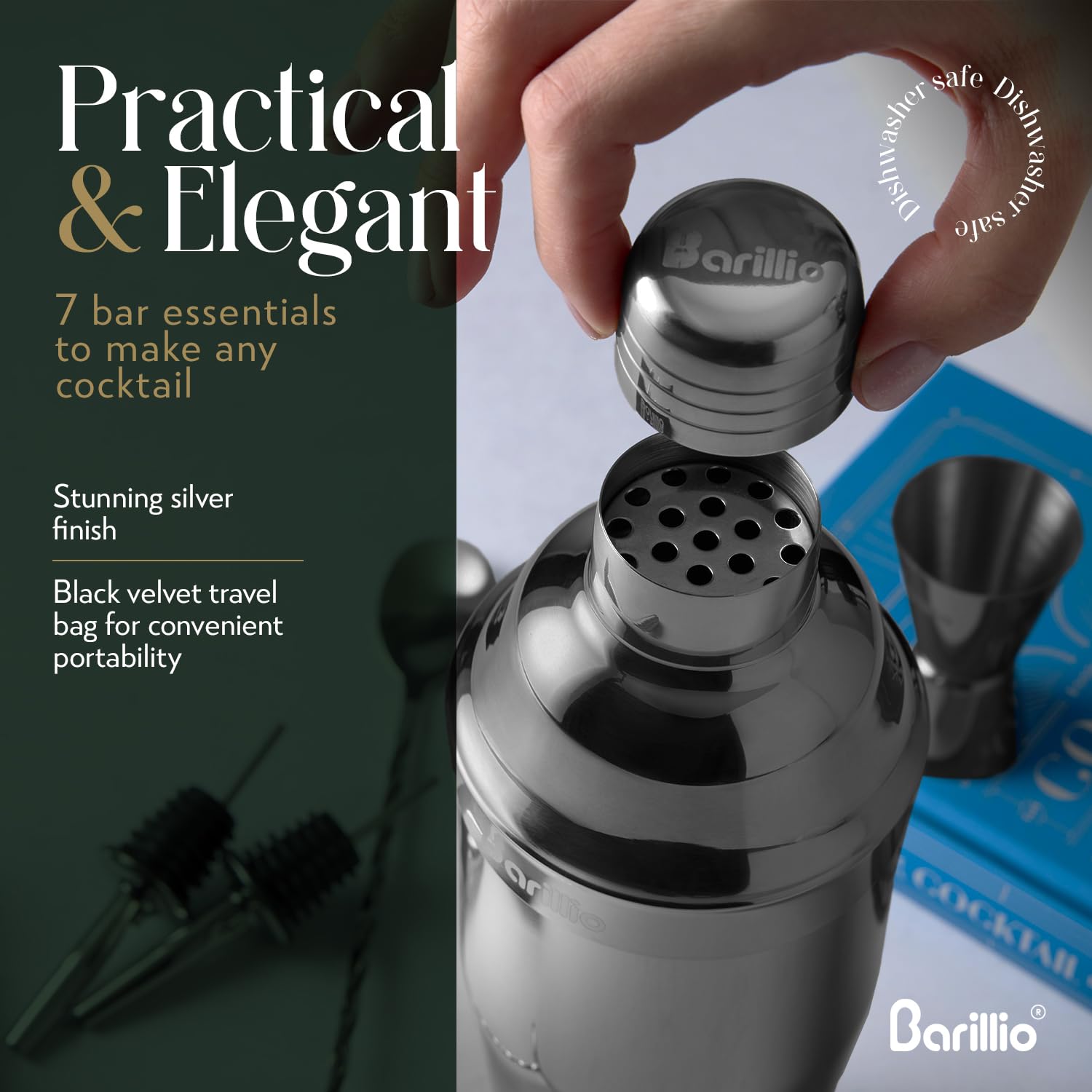 Barillio recipe booklet with cocktail ideas and techniques.