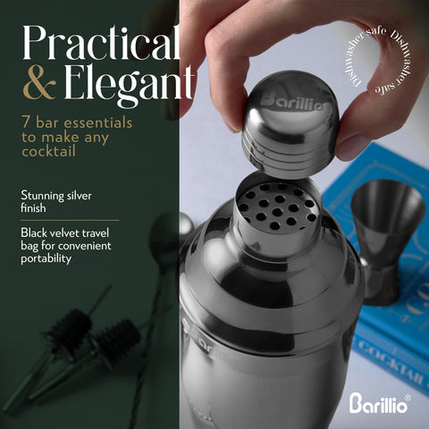 Barillio recipe booklet with cocktail ideas and techniques.