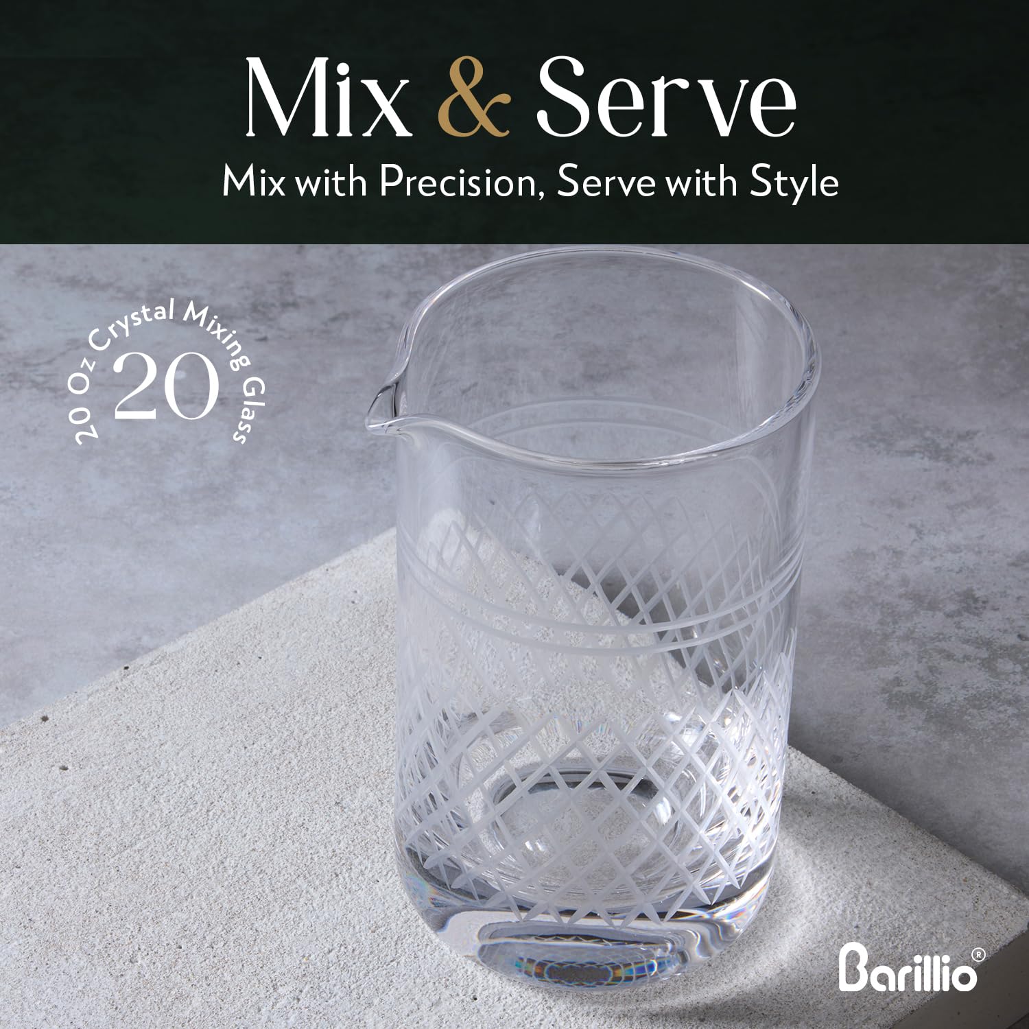 Barillio seamless weighted base enhances stability during vigorous stirring