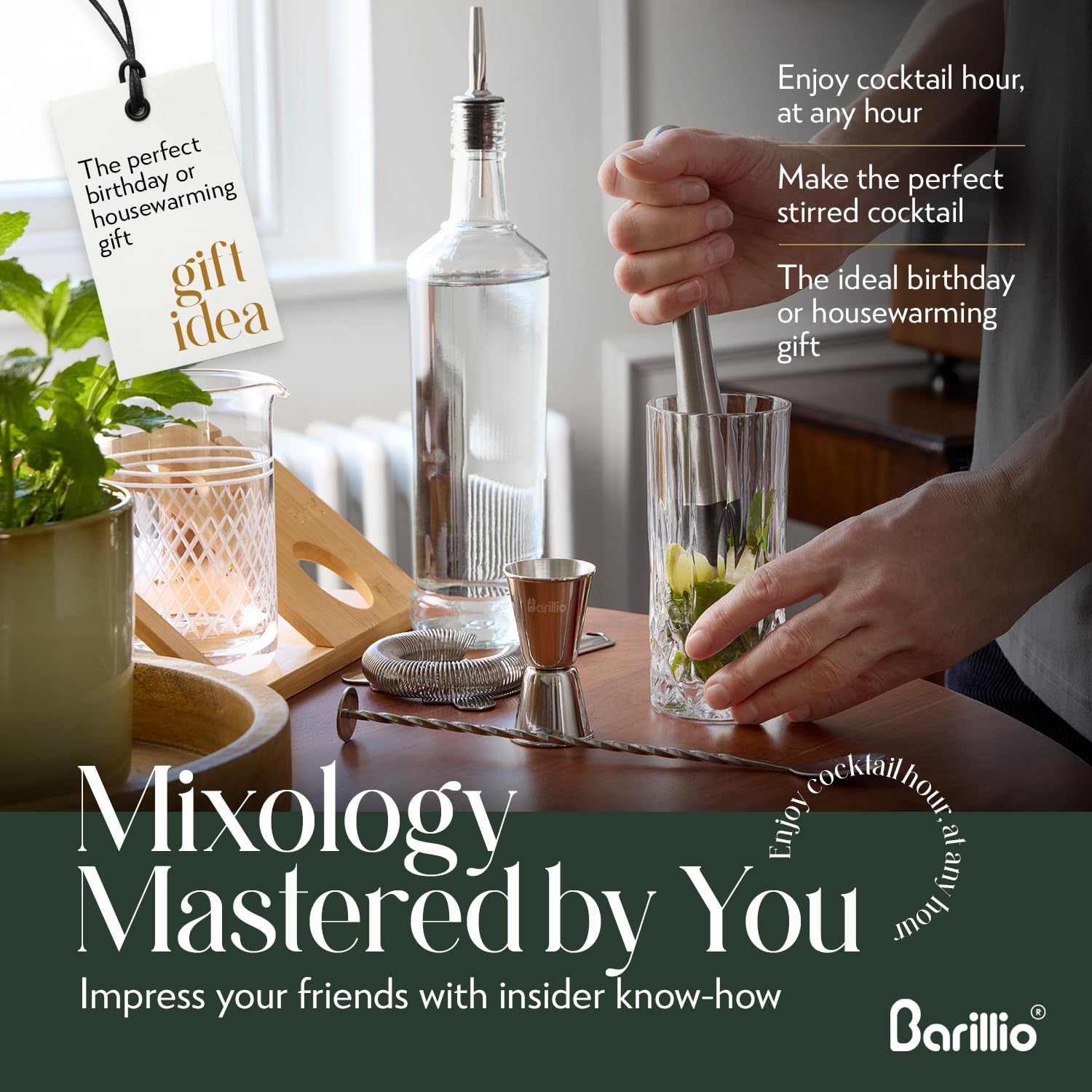 Barillio jigger for accurate cocktail measurements