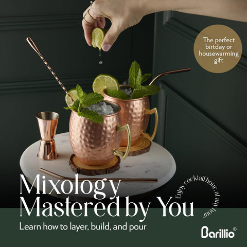 Barillio mugs feature stainless steel lining for durable, safe serving