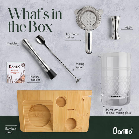 Barillio stainless steel strainer for precise, clean pours