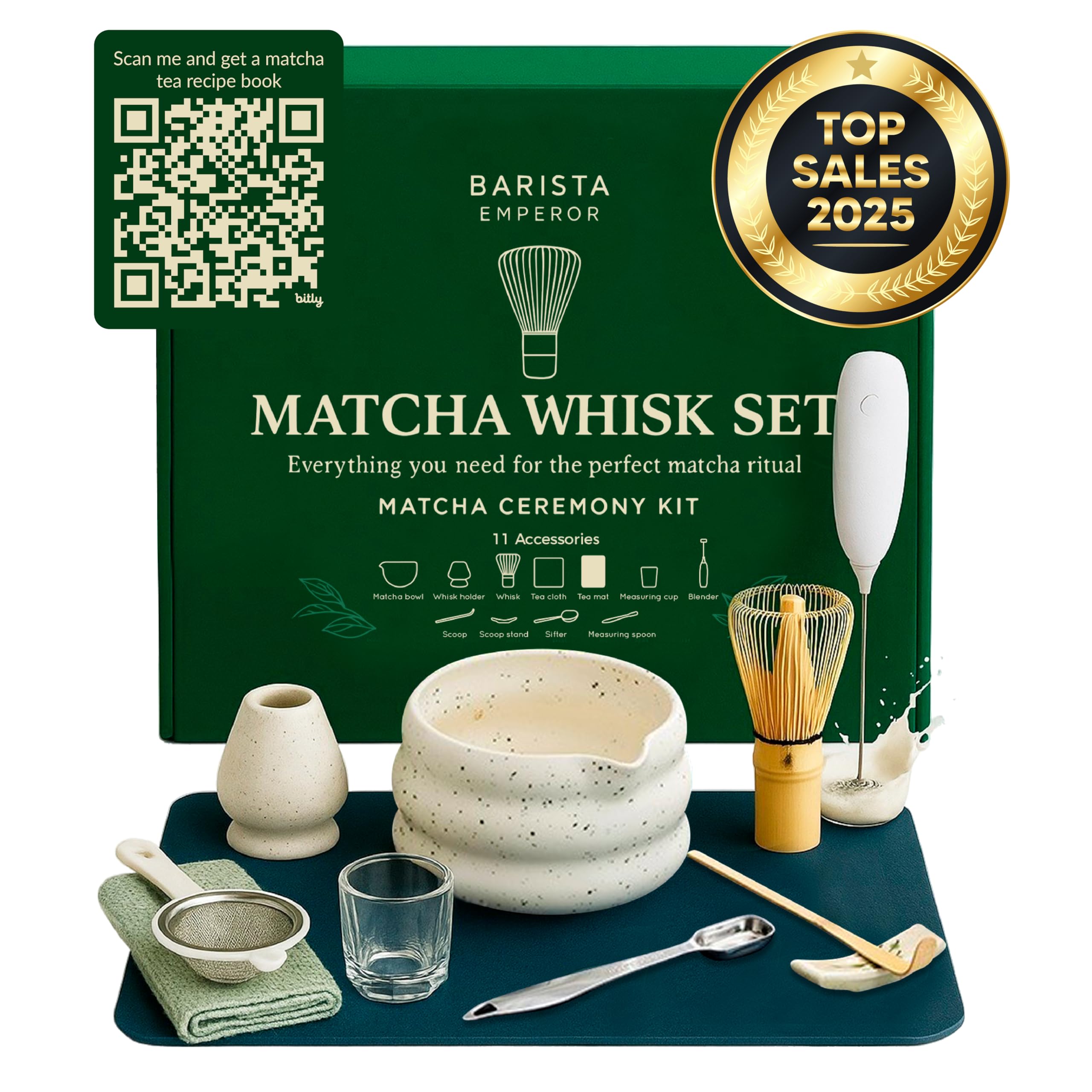 Barista Emperor matcha bowl for traditional whisking and rituals