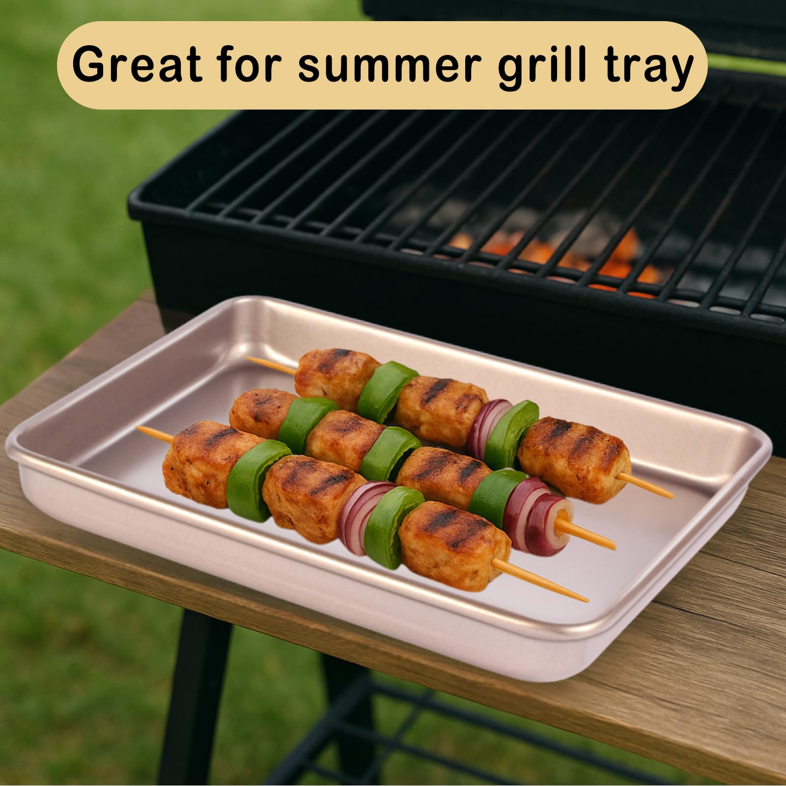 Barlket small sheet pan ideal for two-portion meals and quick weeknight cooking.