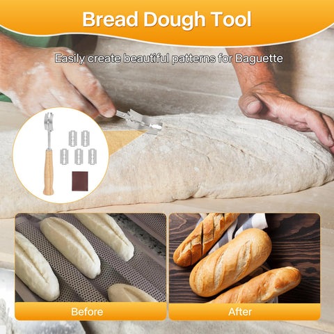 Barlket dough cutter tool helps score with precision.