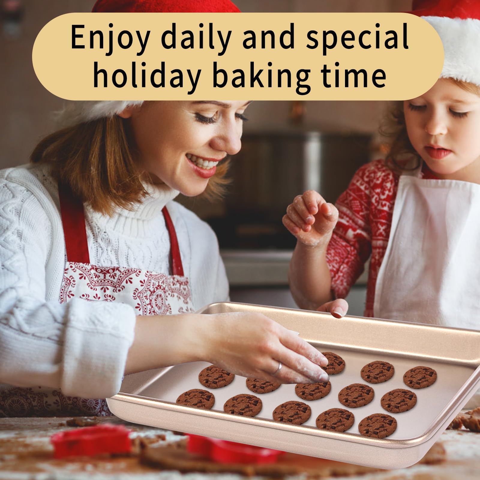 Barlket heavy-duty carbon steel pan delivers durable performance for cookies and roasting.