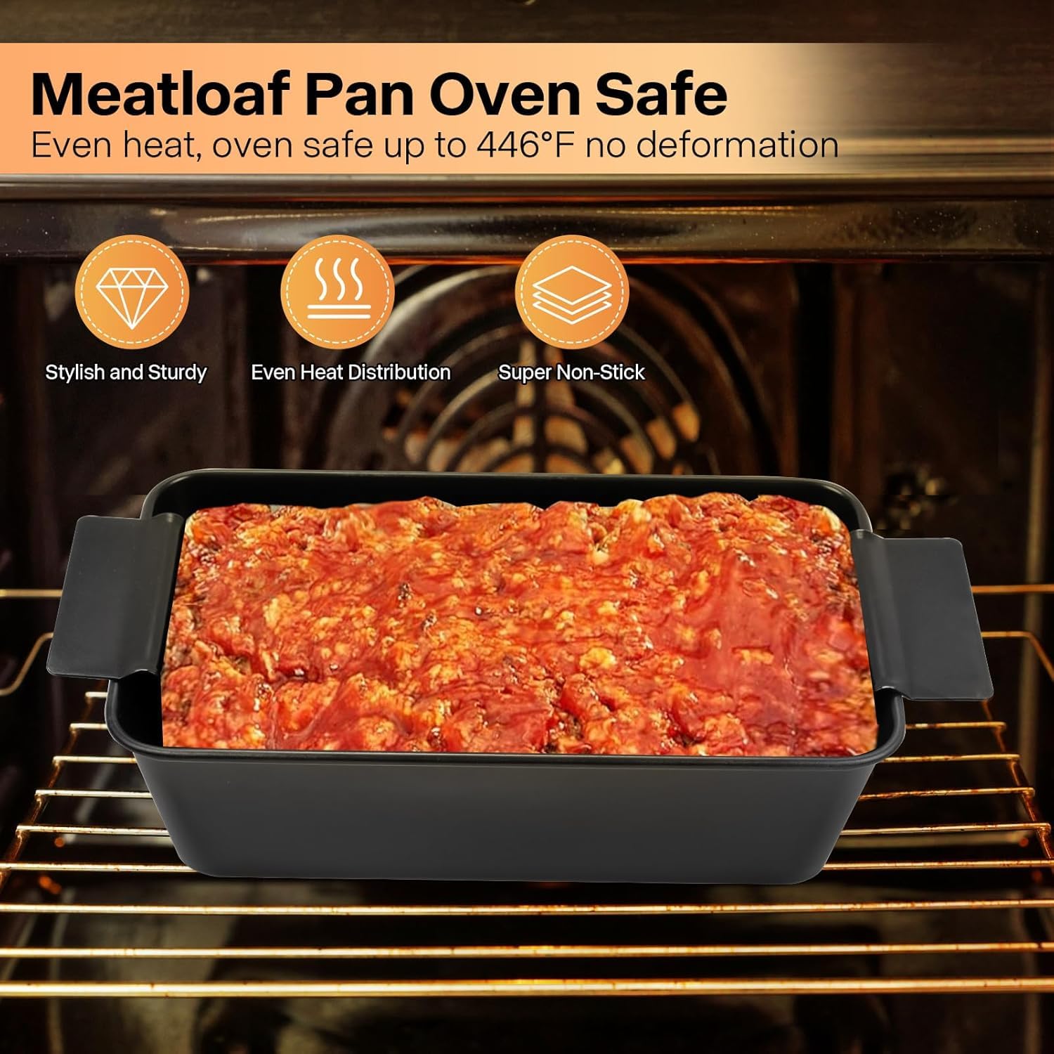 Barlket meatloaf pan for bread and desserts
