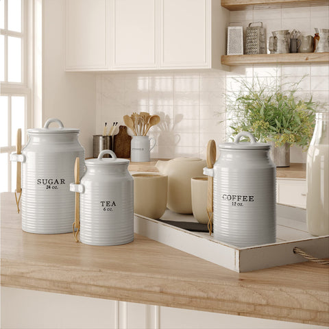 Barnyard Designs countertop storage display showing decorative organization
