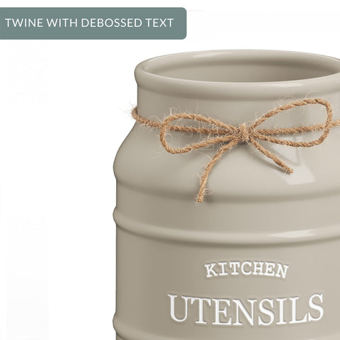 Barnyard Designs kitchen countertop display adds rustic elegance to daily cooking.