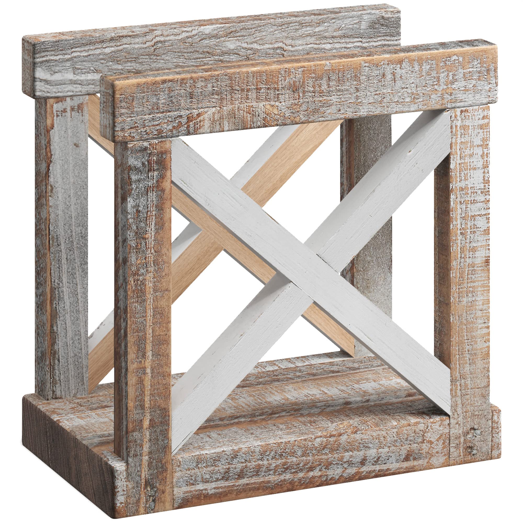 Barnyard Designs napkin holder side view highlights compact footprint for kitchens
