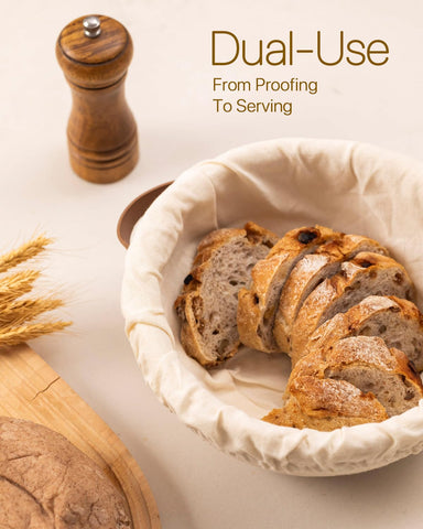 BARoyal Banneton set in a neutral bread basket presentation