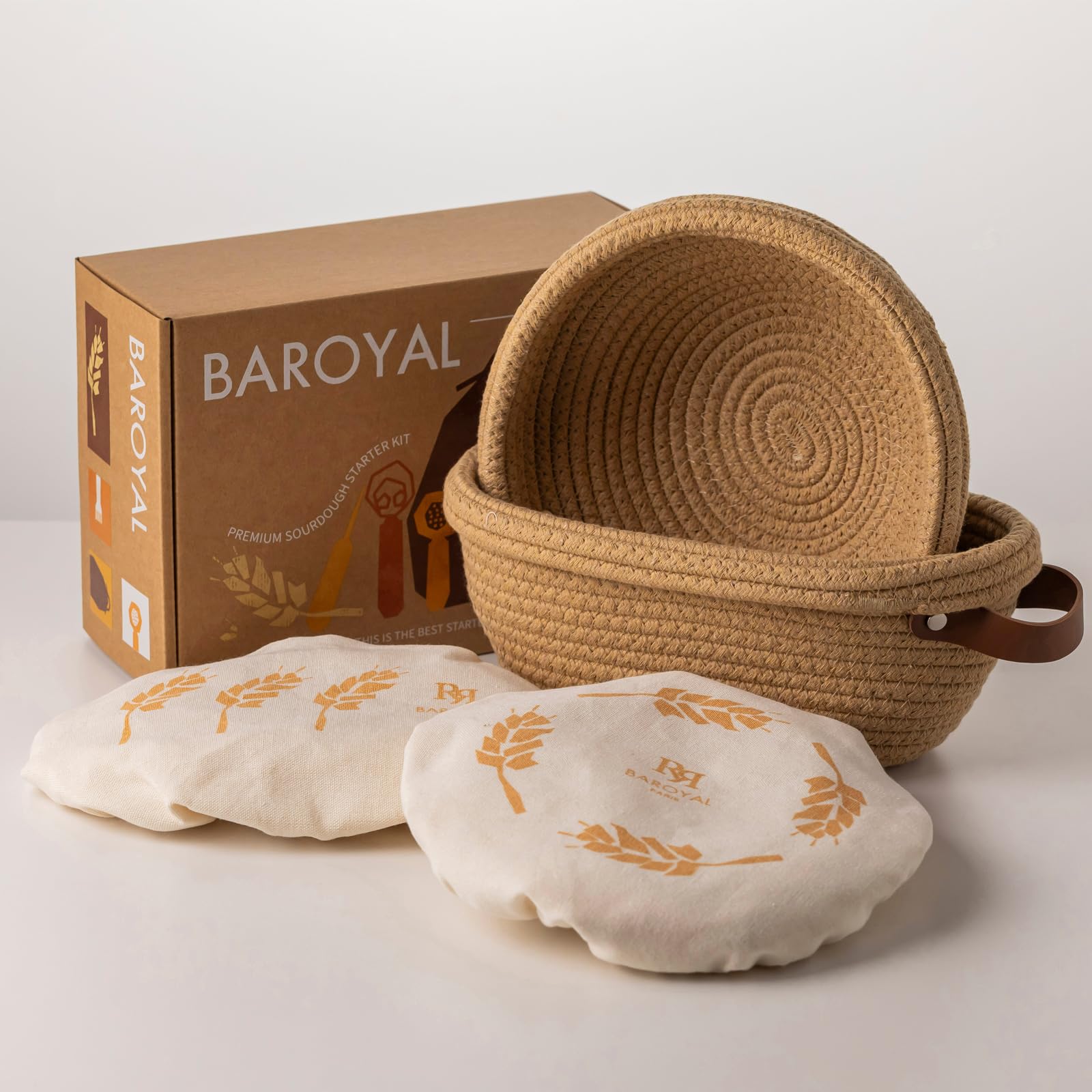 BARoyal Crispier Crust Banneton Oval with liner for even proofing and crust development