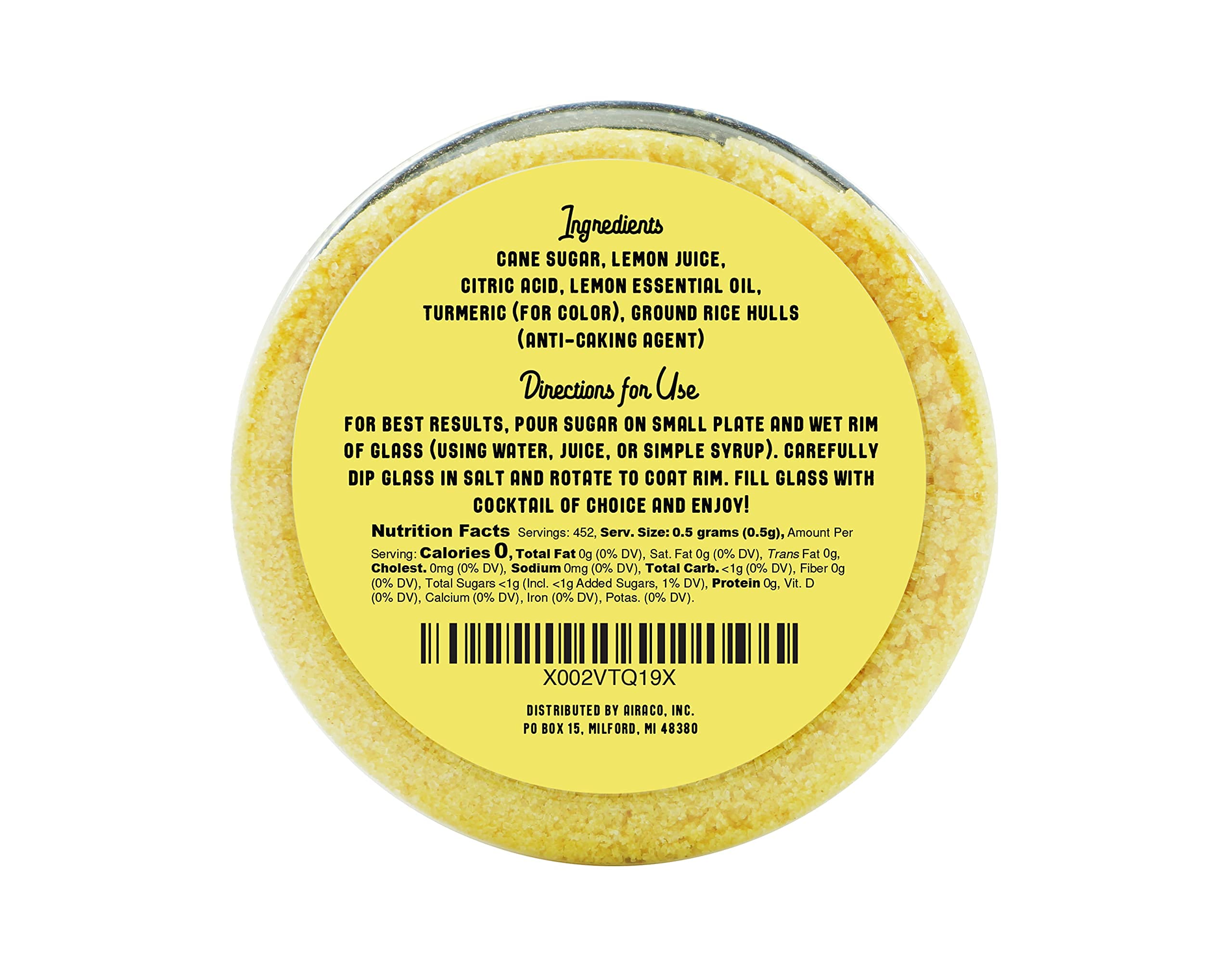 Barrel Roll premium sugar blend enhances natural cocktail flavors.