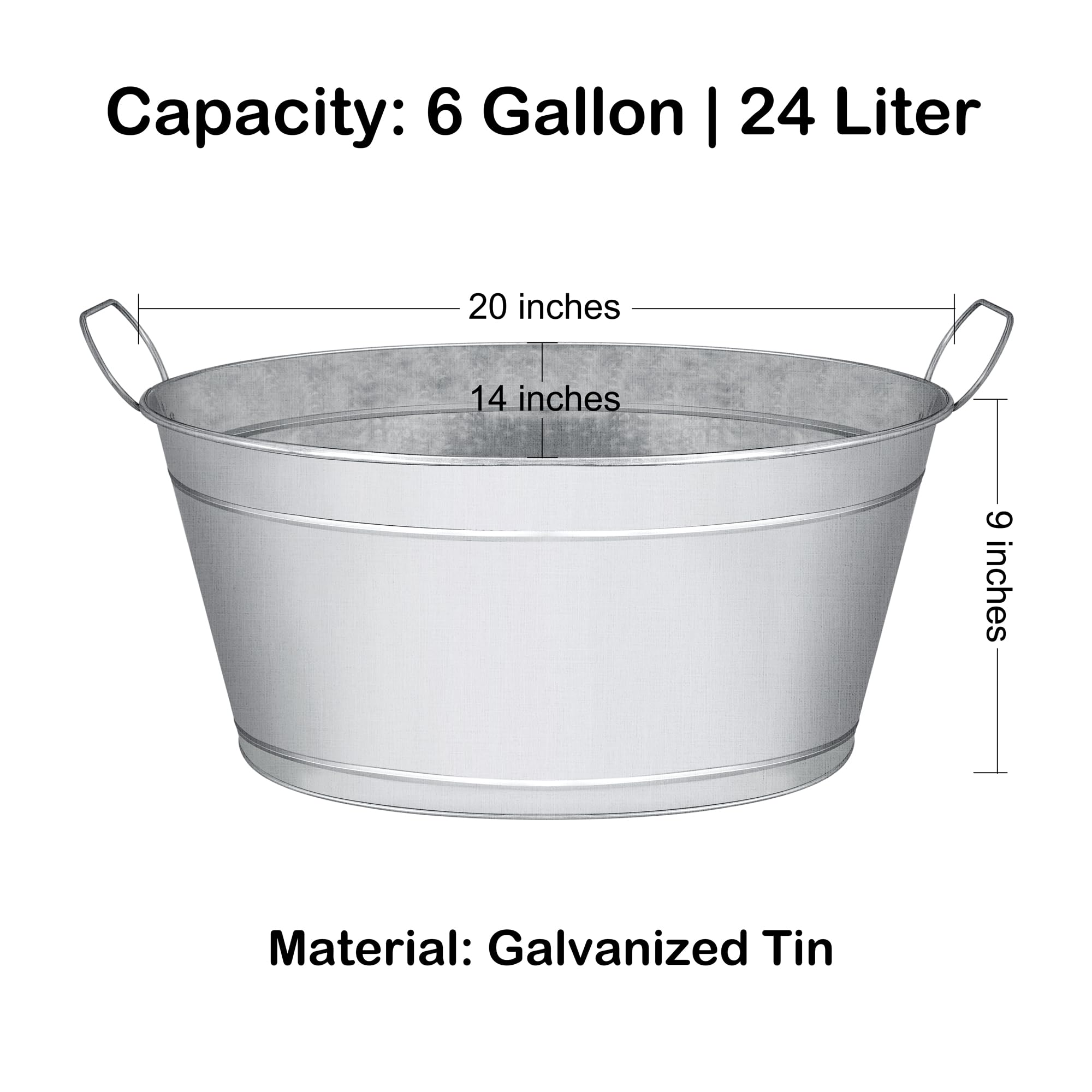 BARsics galvanized tin beverage tub rustic design at events