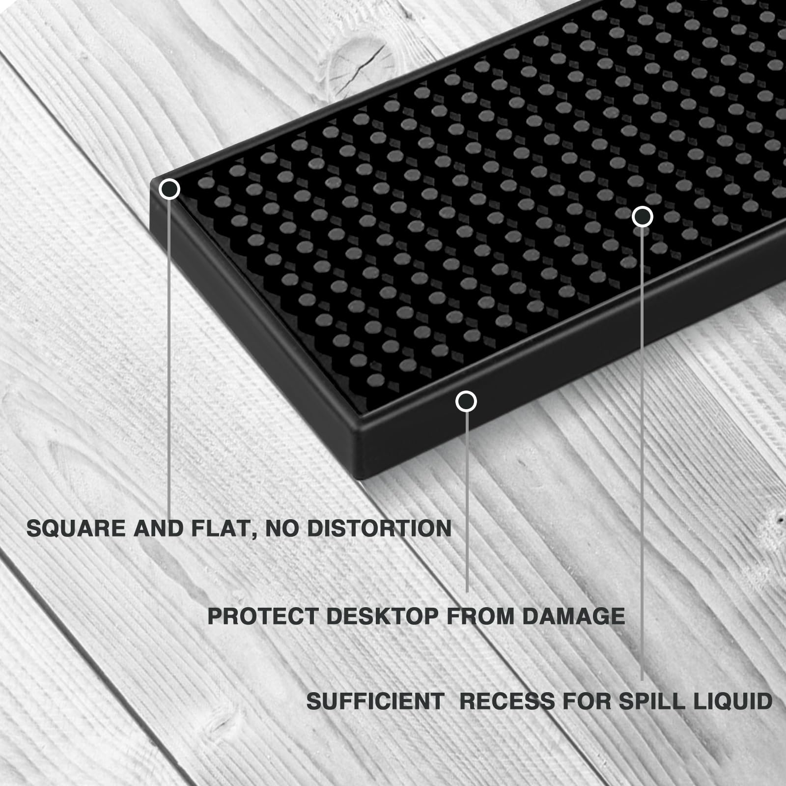 Barsics Heavy-Duty PVC Bar Mat withstands busy home bar nights