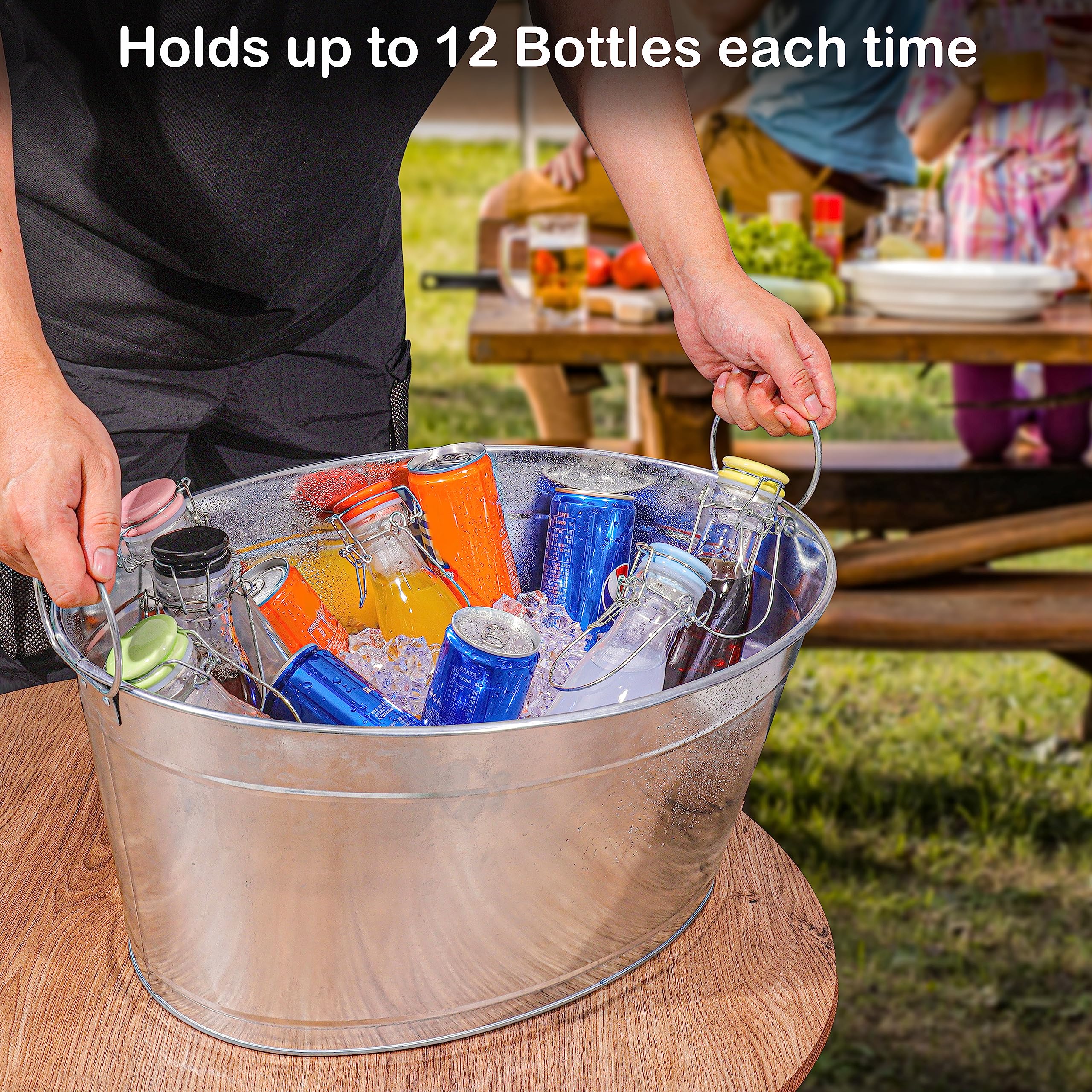 BARsics beverage tub with rustic charm for weddings