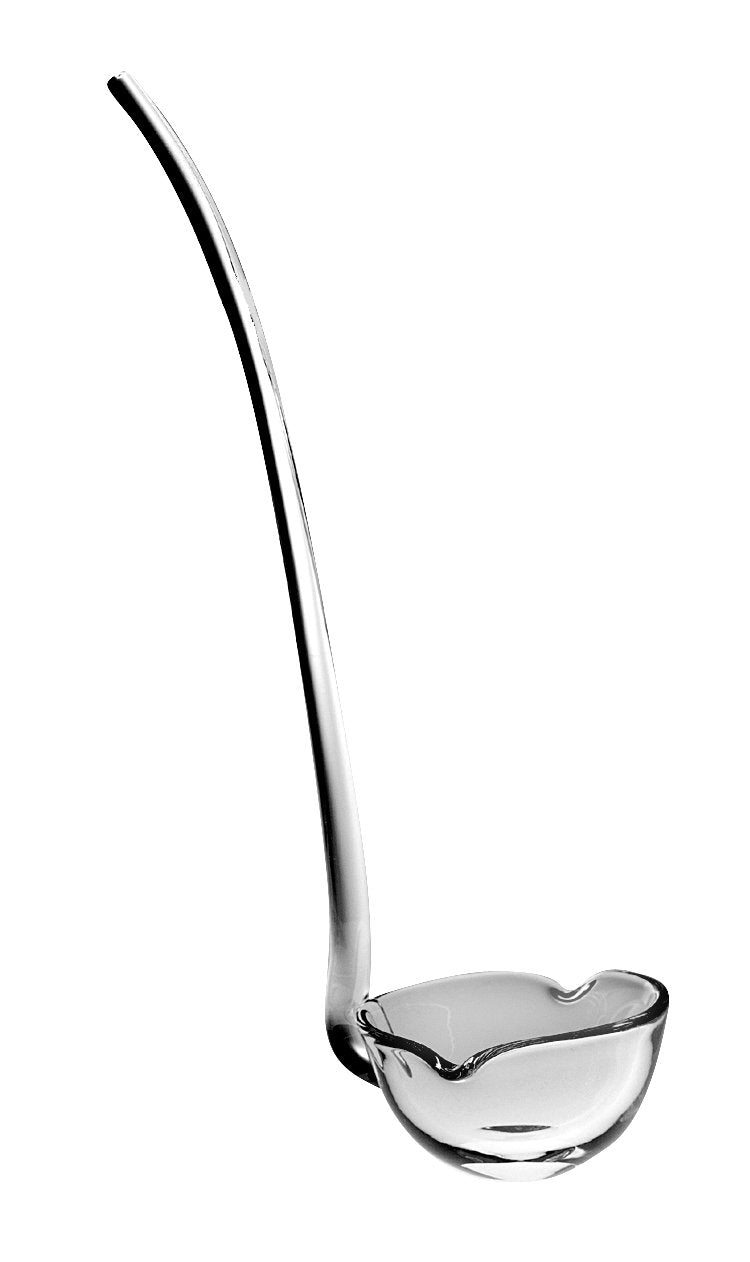 Barski punch ladle in mouthblown glass for elegant table decor and entertaining