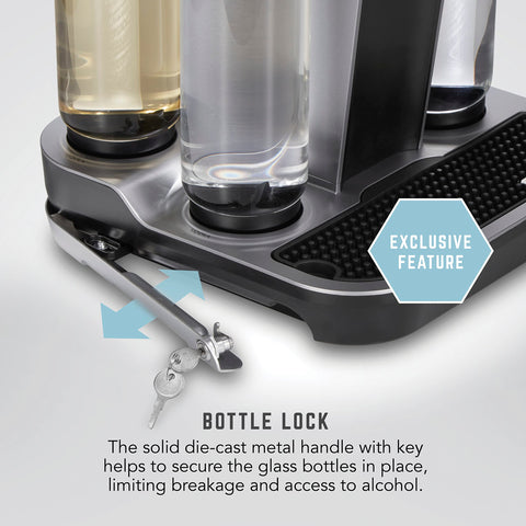 Bartesian automatic rinse feature reduces cleanup between drinks.