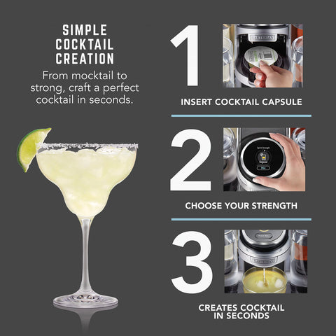 Bartesian bottle lock system ensuring secure bottle placement during use.