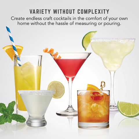 Bartesian Duet LCD display guiding glassware and strength