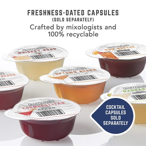 Freshness-dated Bartesian capsules emphasize fresh-tasted cocktails