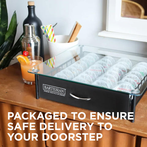 Bartesian packaging protects during transit with protective foot pads