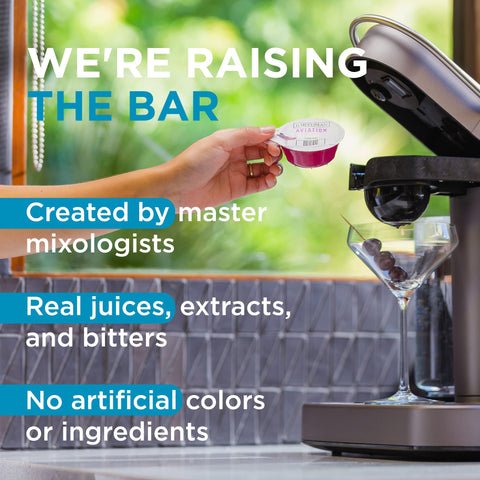 Bartesian capsule dispensing slot highlighting quick, mess-free drink prep