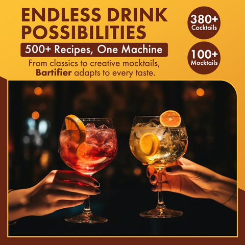 User saves custom Bartifier recipes for personalization and reuse.