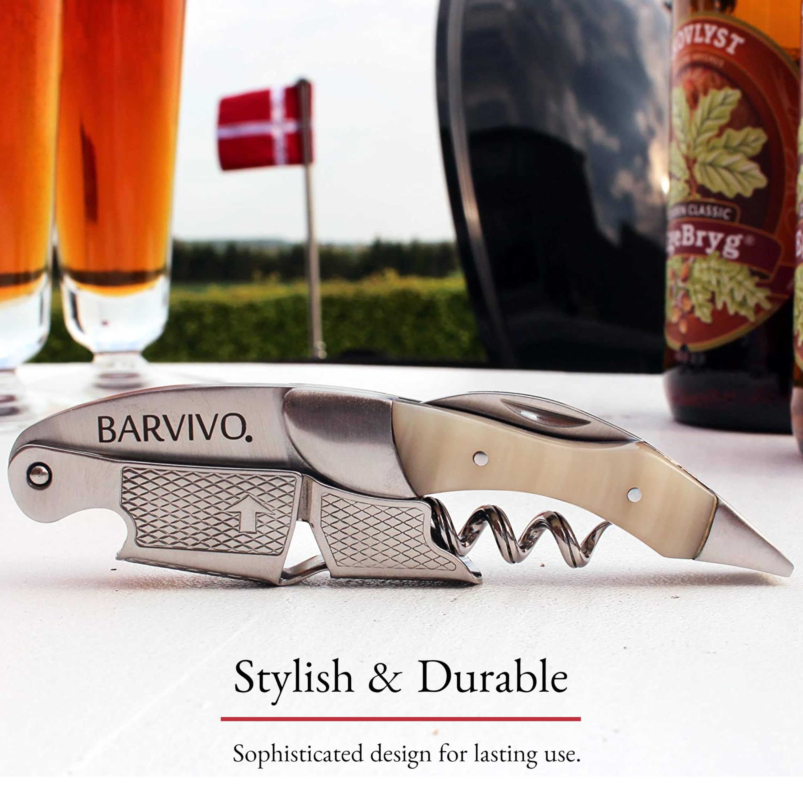 Barvivo stainless steel body highlights durability and a professional look.