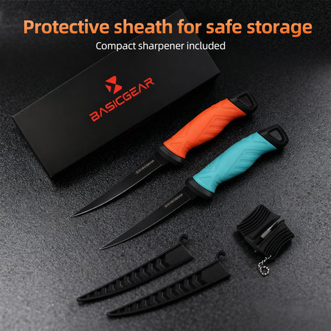 BasicGear protective sheath keeps blade secure during transport