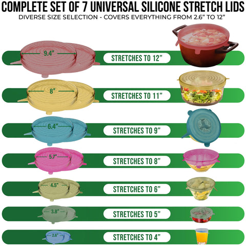 Basic Haus stretch lids fit round and rectangular containers for leftovers