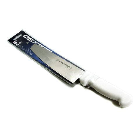 Basics Dexter-Russell P94801B 8-inch cooks knife with white handle, ideal for precise chopping and slicing
