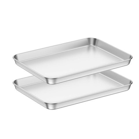 Bastwe 2-piece baking sheets set for versatile home baking.