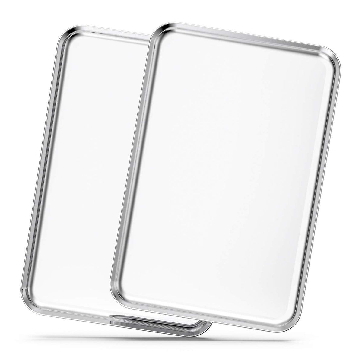 Bastwe 20-inch baking sheet with mirror finish for smooth food release and even browning.