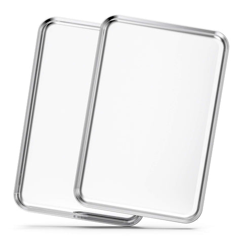 Bastwe 20-inch baking sheet with mirror finish for smooth food release and even browning.