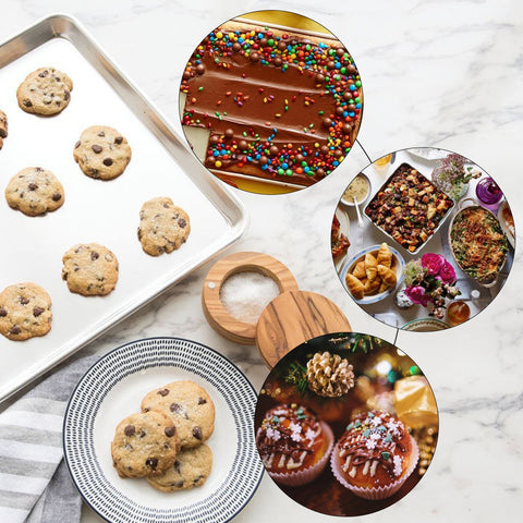 Bastwe set of two sheets saves space and suits family-sized or party baking.