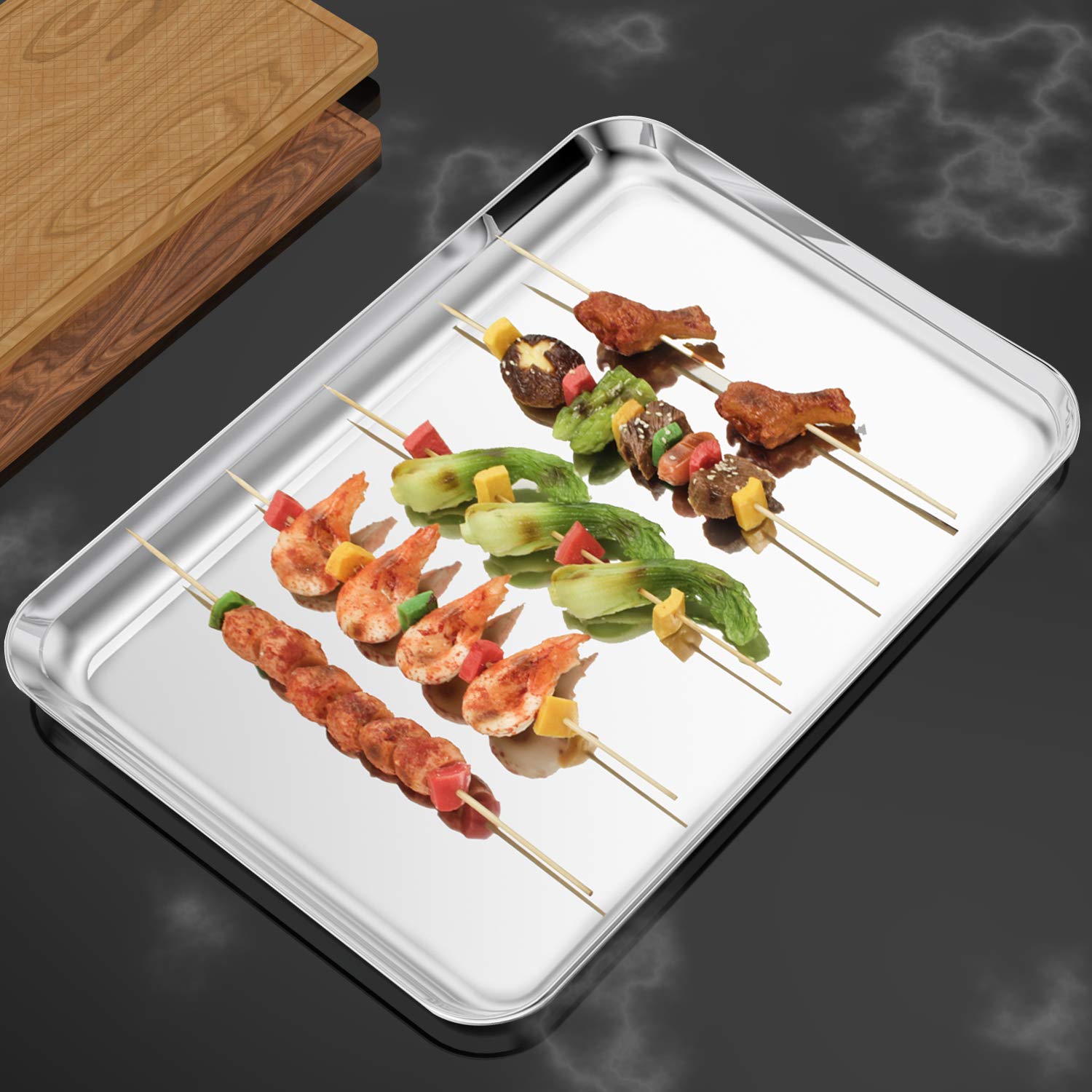 Bastwe easy-clean baking sheets designed for efficient cleanup and versatile use.